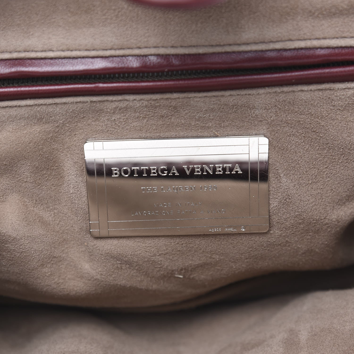 Bottega Veneta Nappa Intrecciato The Lauren 1980 Clutch Gigolo Red 6 of 9