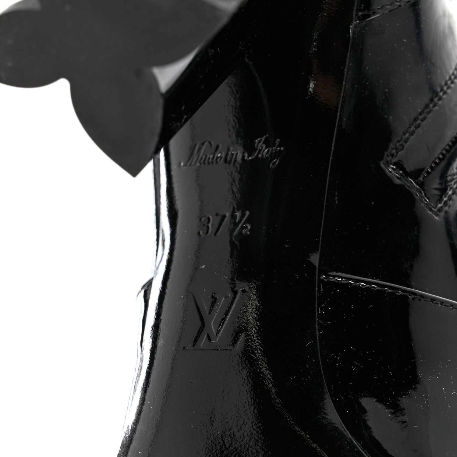 Louis Vuitton Patent Silhouette Ankle Boots 37.5 Black 8 of 8
