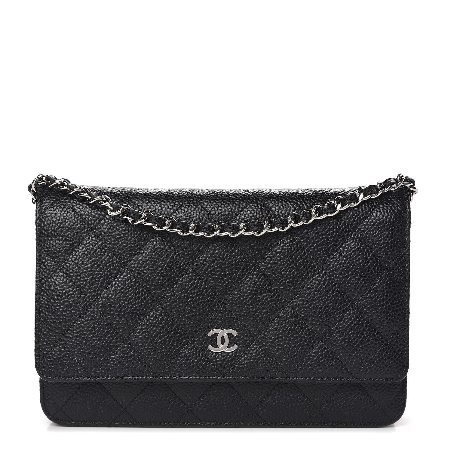 Chanel Caviar Quilted Wallet On Chain WOC Black 1 of 14