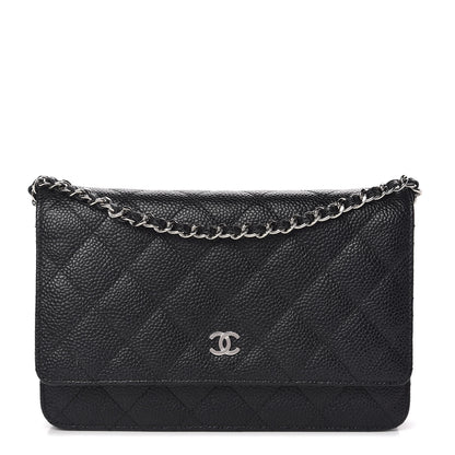Chanel Caviar Quilted Wallet On Chain WOC Black 1 of 14