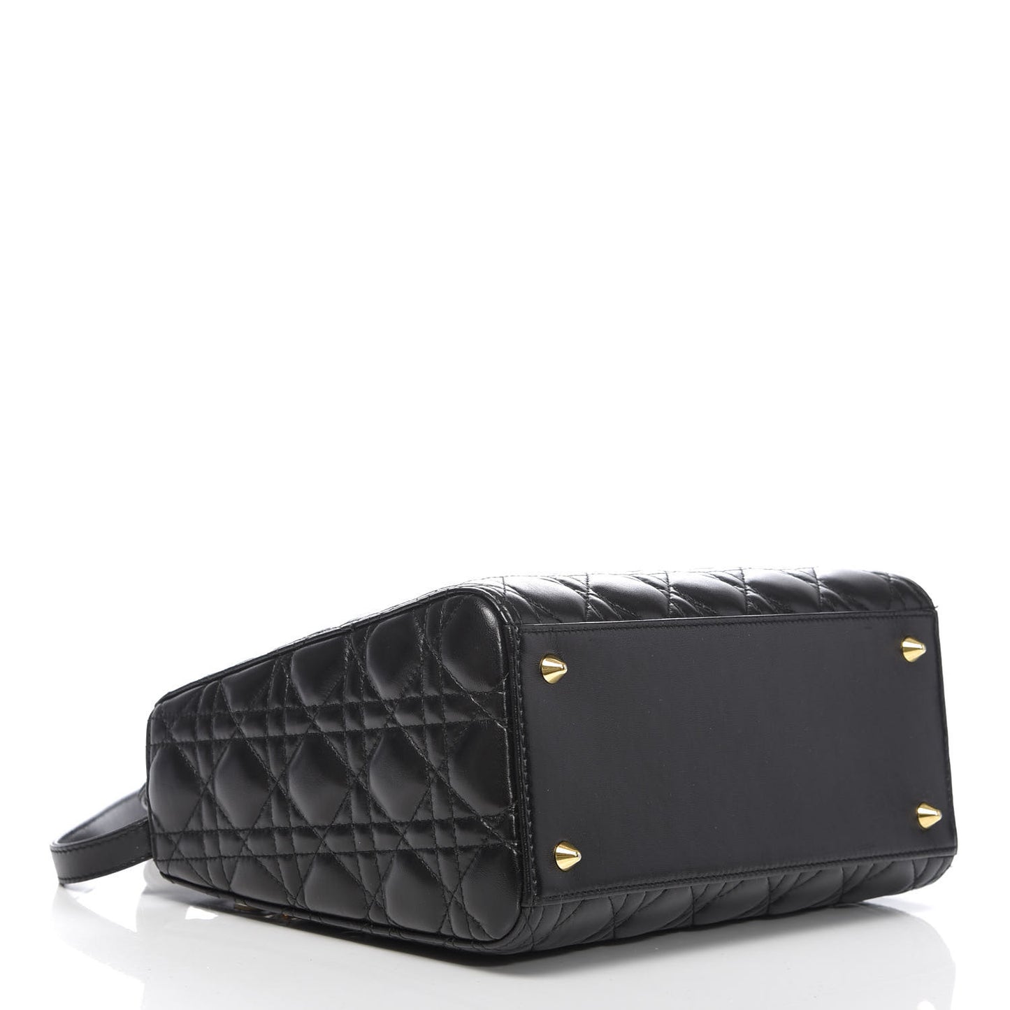 Lambskin Cannage Medium Lady Dior Black