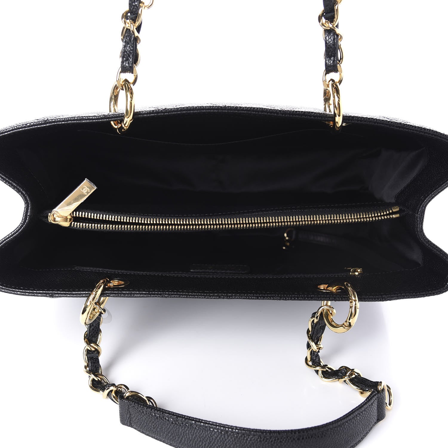 Chanel Caviar Quilted Grand Shopping Tote GST Black 5 of 11