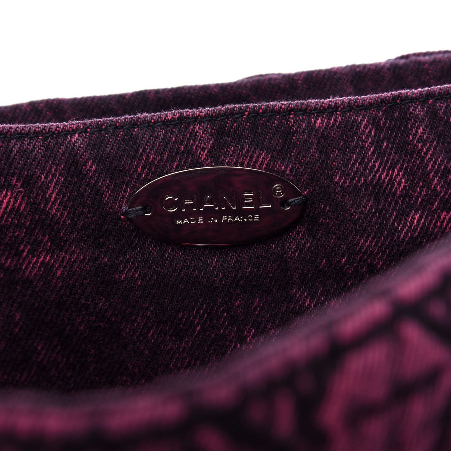 Denim Quilted Denimpression Flap Red Black