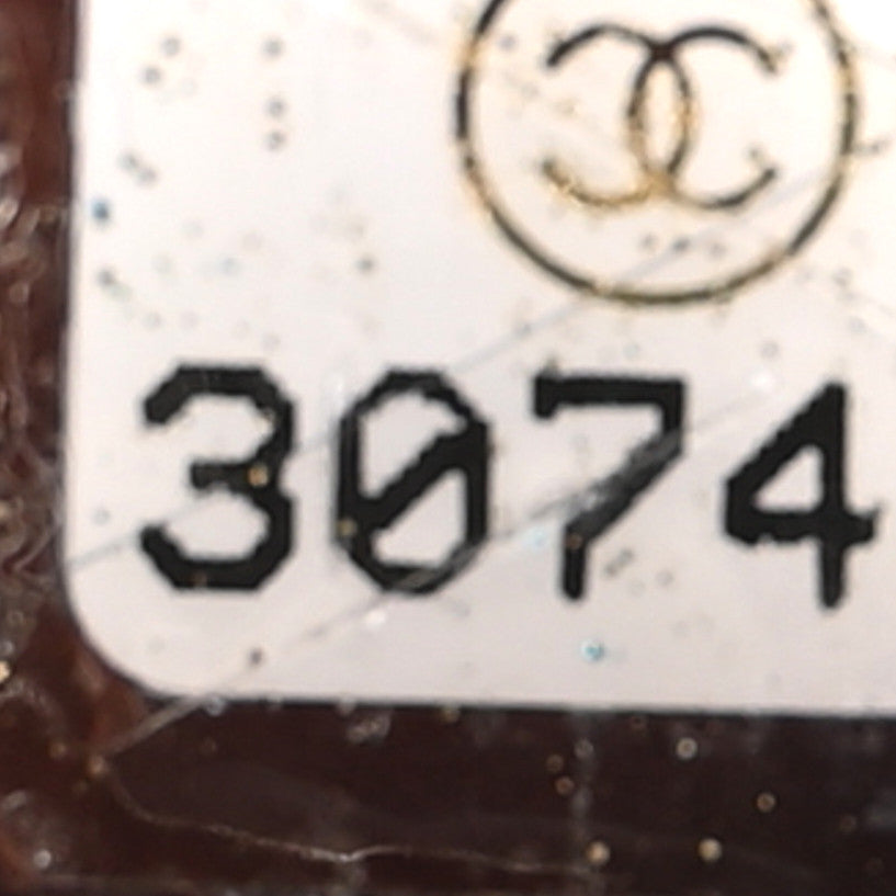 Caviar Quilted Round Clutch With Chain Black