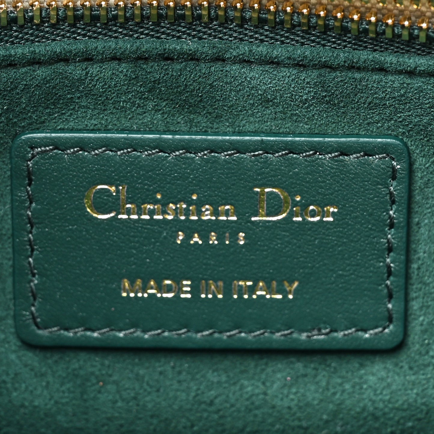 Calfskin Cannage Mini The Lady 95.22 Dark Green