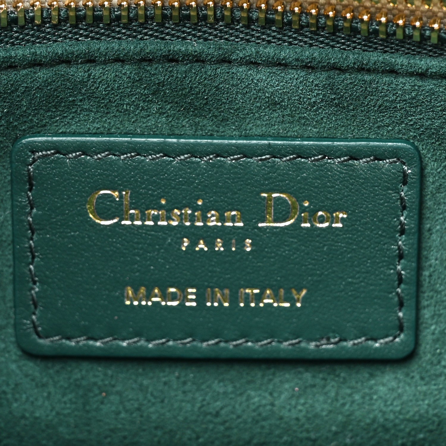 Christian Dior Calfskin Cannage Mini The Lady 95.22 Dark Green 6 of 9