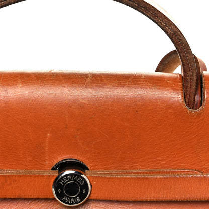 Hermes Toile Vache Calfskin Herbag 39 MM Natural 16 of 21