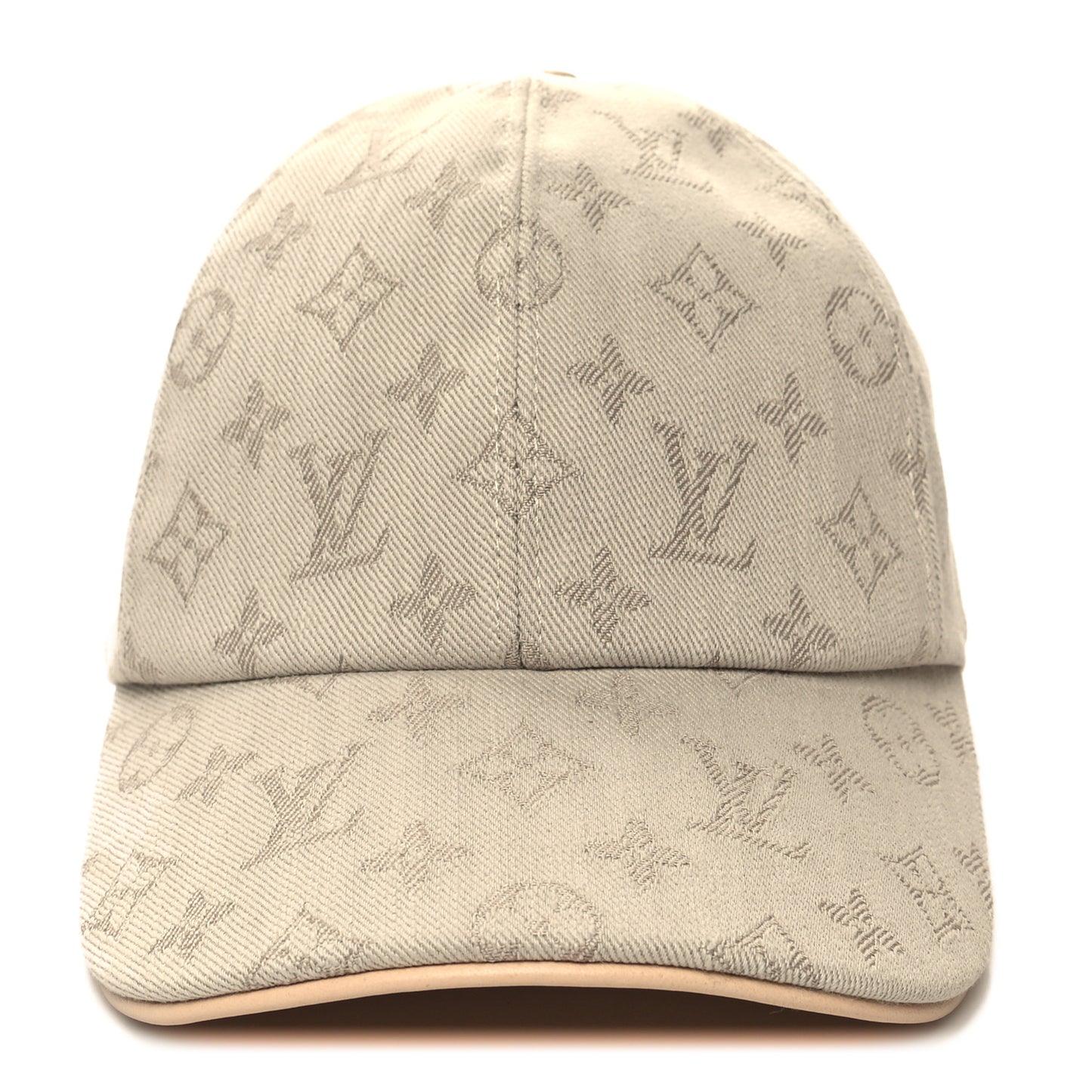 Cotton Monogram Jacquard Be My Cap M Beige