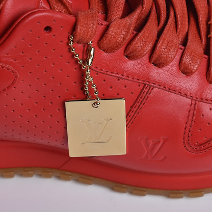 Louis Vuitton X SUPREME Calfskin Run Away Sneakers 7 Red 9 of 9