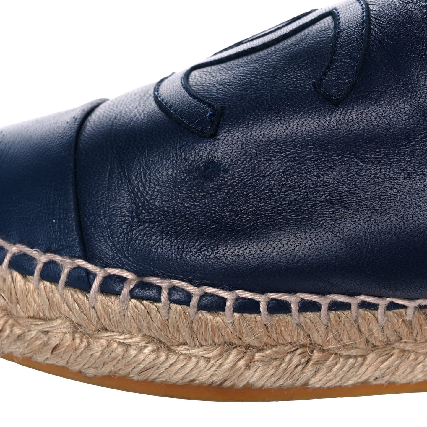 Lambskin CC Espadrilles 39 Dark Navy