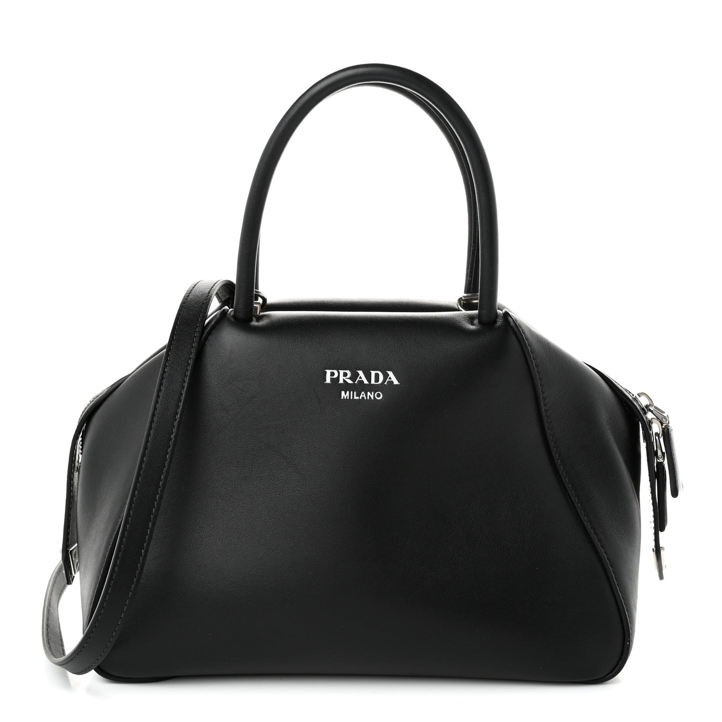Softy Calfskin Small Supernova Handbag Black