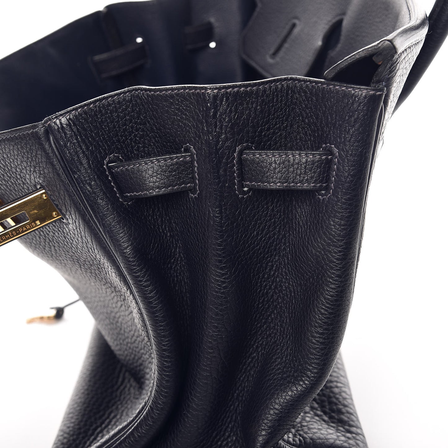 Taurillon Clemence Birkin 35 Bleu Indigo