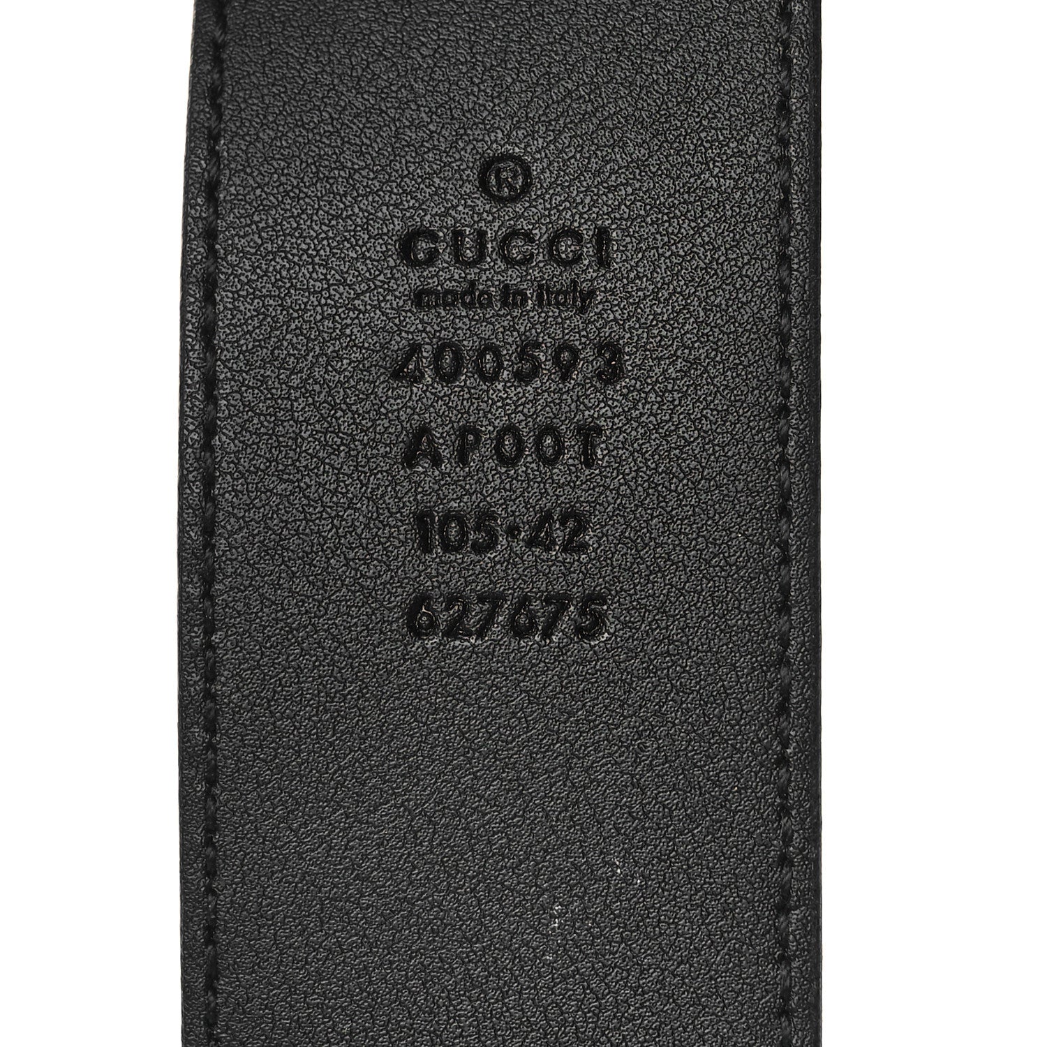 Gucci Calfskin Double G 40mm Belt 105 42 Black 3 of 6