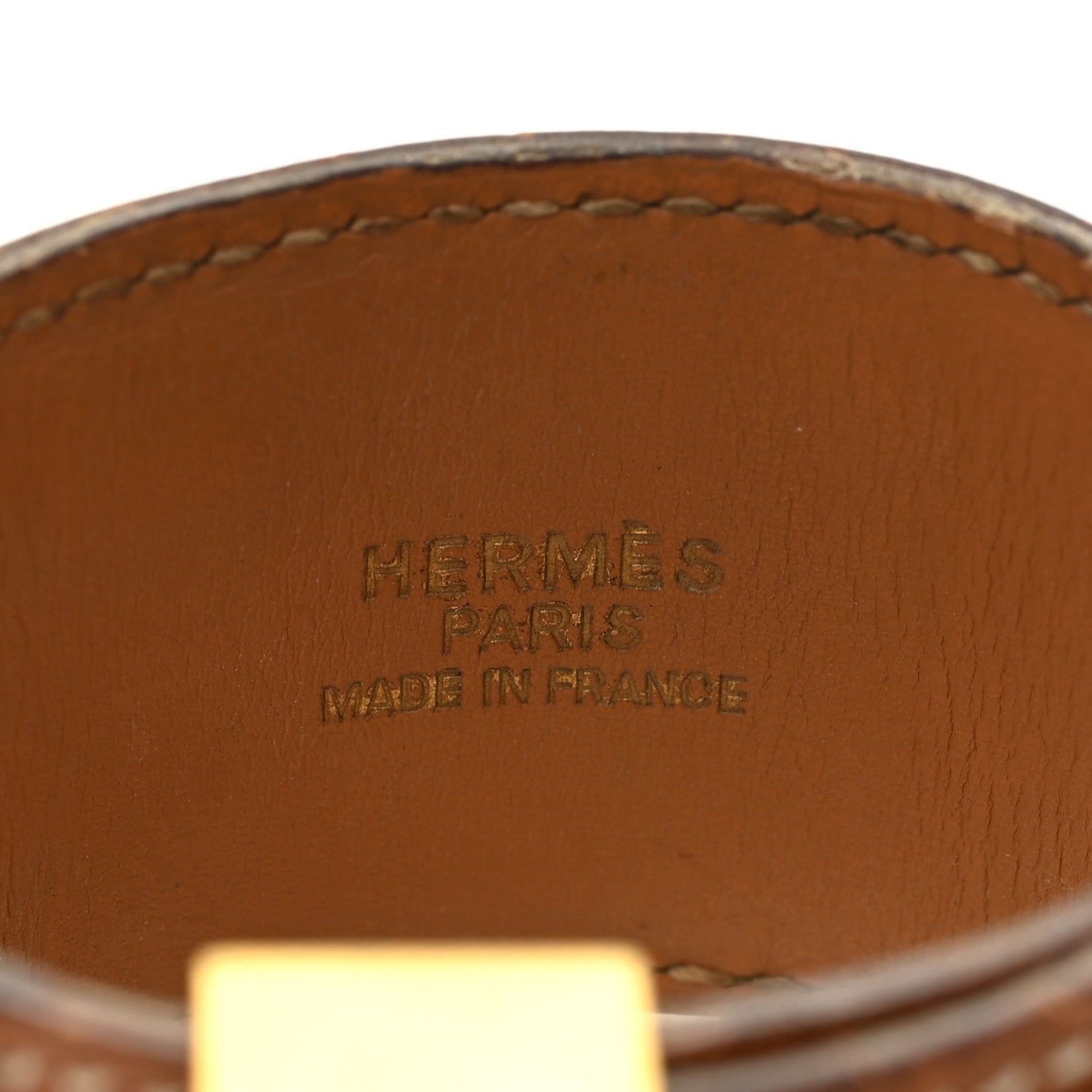 Hermes Courchevel Collier de Chien CDC Bracelet T2 Gold 4 of 7
