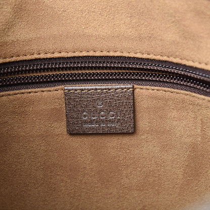 Gucci GG Supreme Monogram Tian Web Medium Flat Messenger Beige Multicolor New Acero 6 of 10