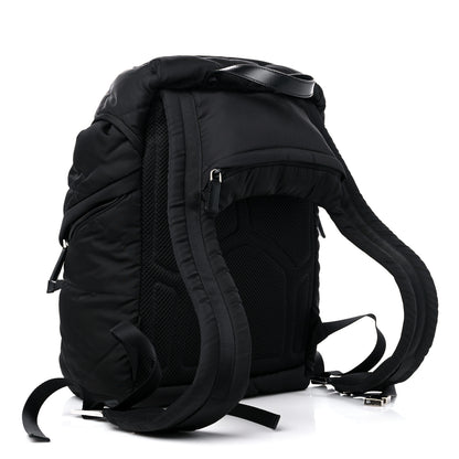 Prada Re-Nylon Men's Padded Logo Backpack With Hood Black 3 of 11