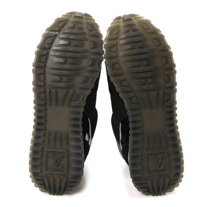 Louis Vuitton Suede Monogram Run Away Sneakers 35 Black 6 of 10