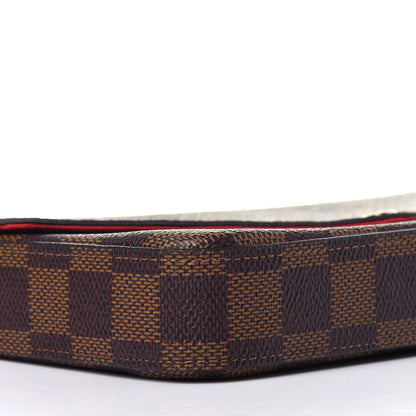 Louis Vuitton Damier Ebene Pochette Felicie Chain Wallet 9 of 12