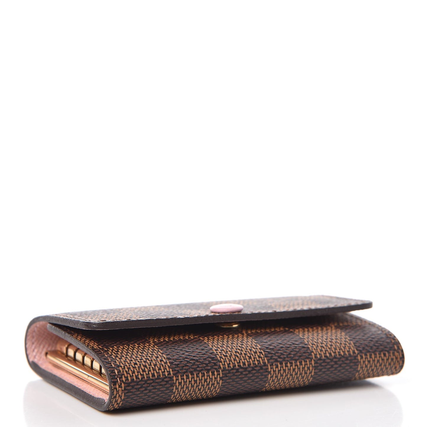 Damier Ebene Multicles 6 Key Holder Rose Ballerine