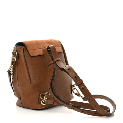 Chloe Suede Calfskin Medium Faye Backpack Tan 3 of 13