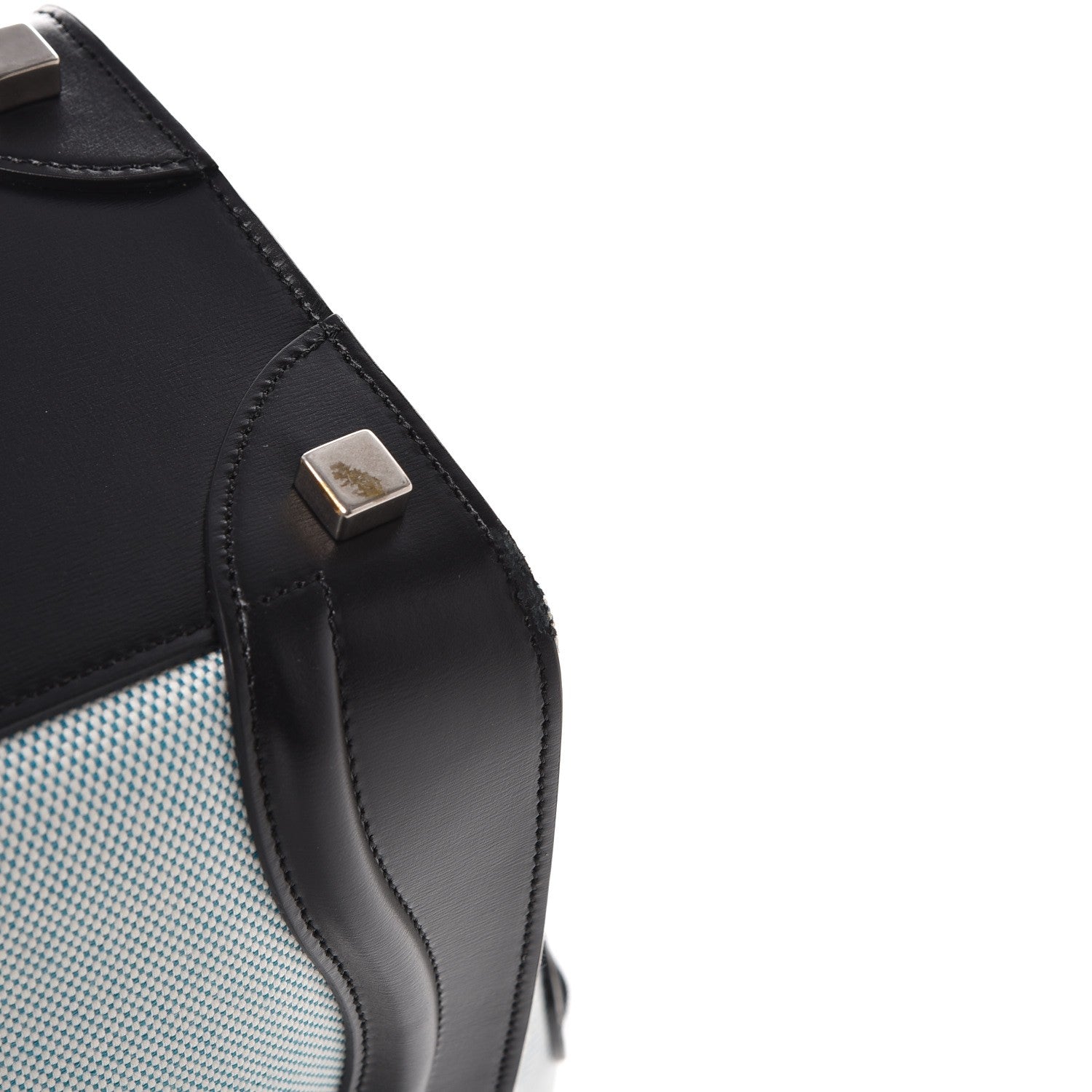 Celine Textile Smooth Calfskin Micro Bi-Color Luggage Blue 12 of 15