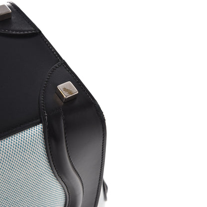 Celine Textile Smooth Calfskin Micro Bi-Color Luggage Blue 12 of 15