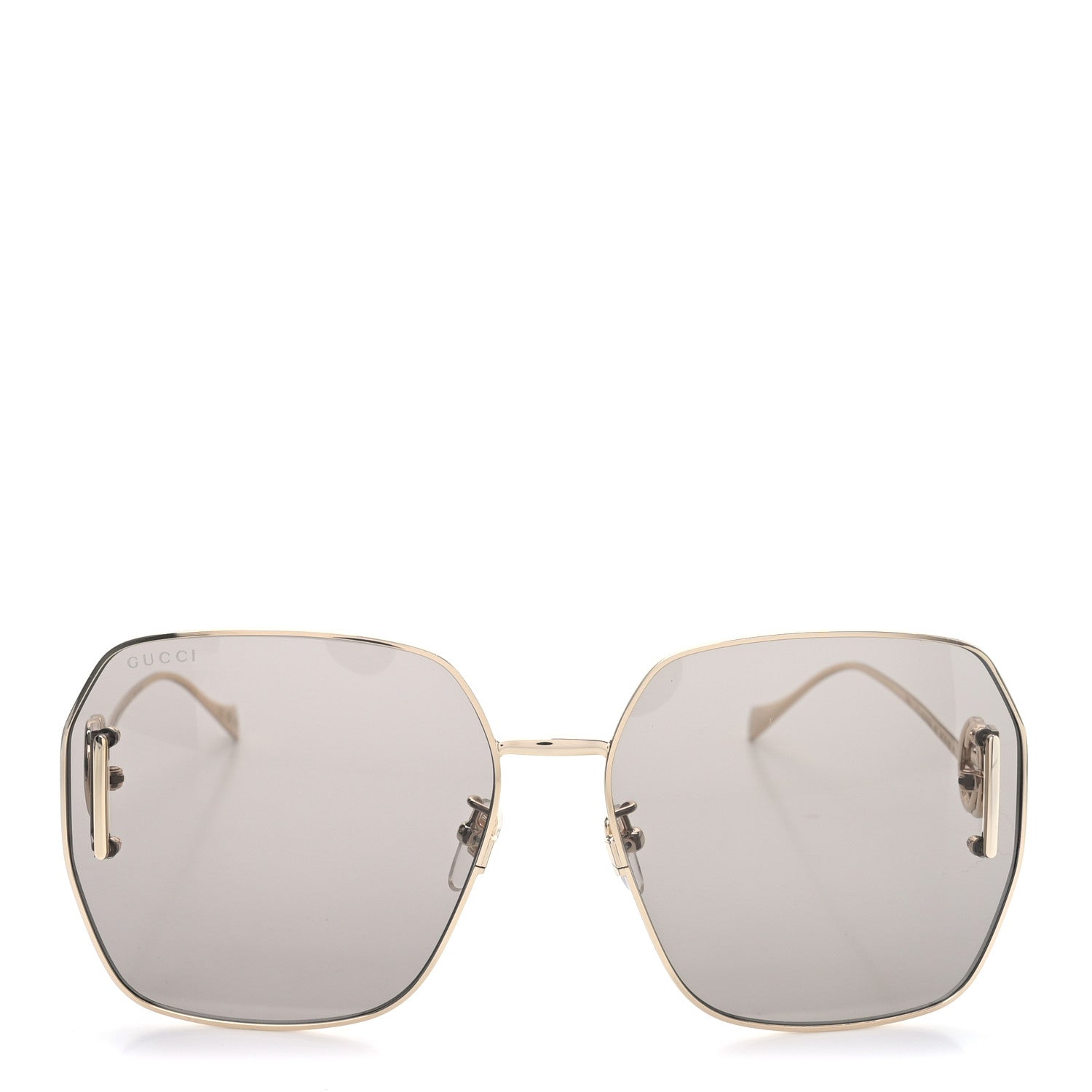 Gucci Square Aviator Sunglasses GG1207SA Gold 2 of 7