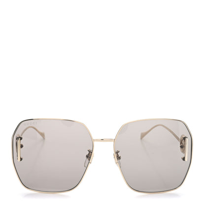 Gucci Square Aviator Sunglasses GG1207SA Gold 2 of 7