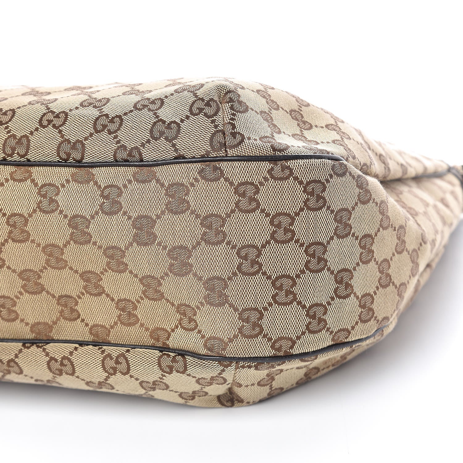 Gucci Monogram Large New Ladies Web Hobo Dark Brown 11 of 13