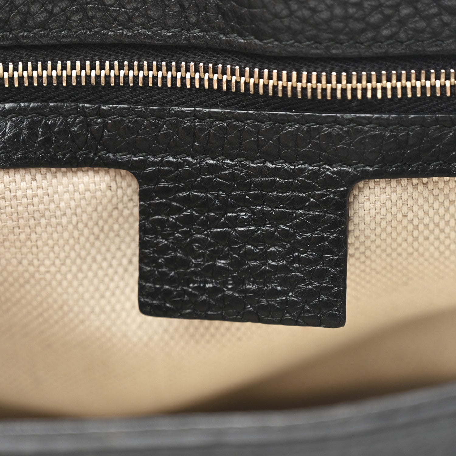 Gucci Pebbled Calfskin Medium Soho Flap Crossbody Black 6 of 10
