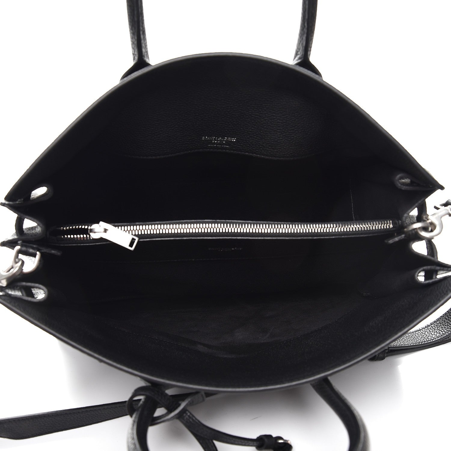 Saint Laurent Grained Calfskin Small Supple Sac De Jour Black 6 of 12