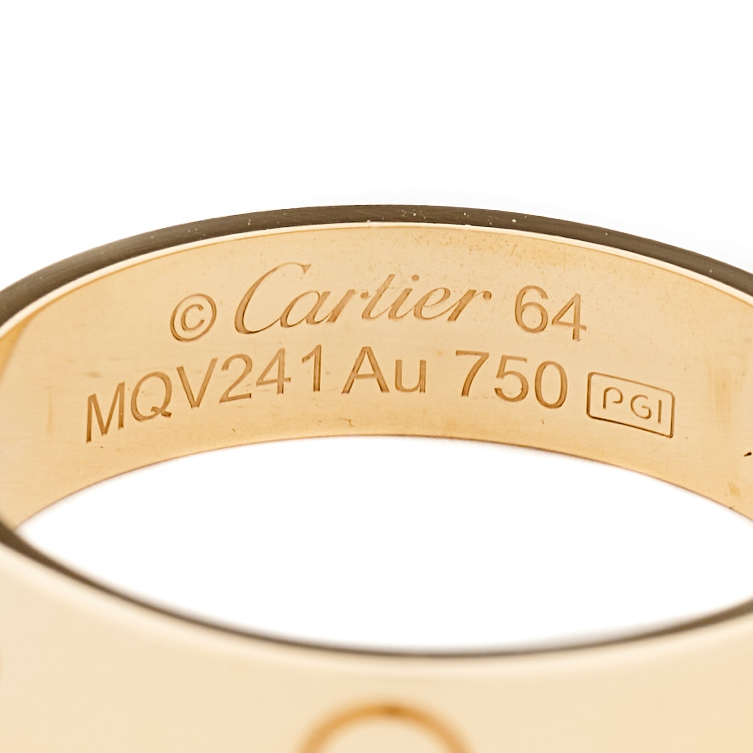 Cartier 18K Yellow Gold 5.5mm LOVE Ring 64 10.75 4 of 5