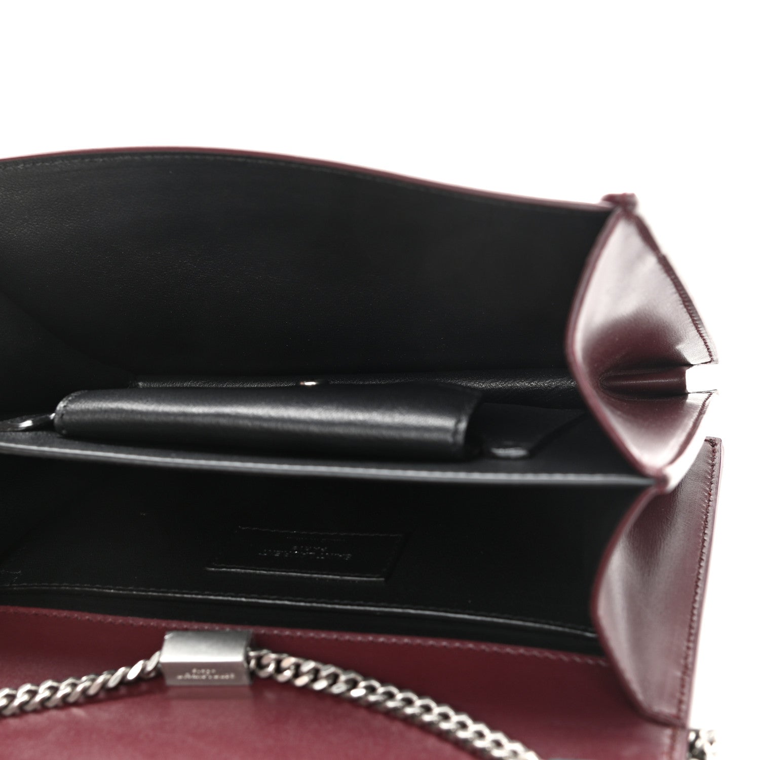 Saint Laurent Calfskin Metropolis Chain Shoulder Bag Rouge Legion 5 of 9