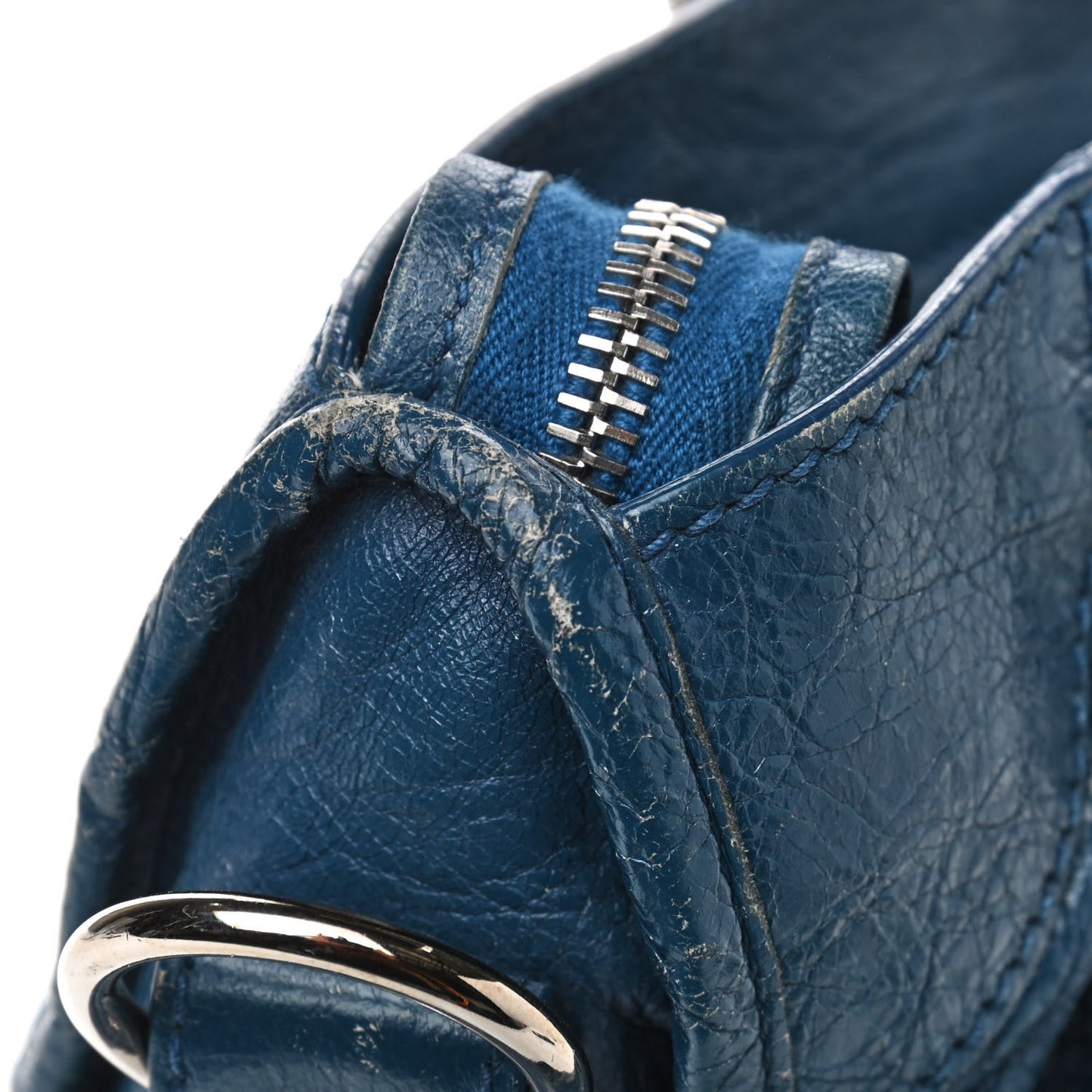 Agneau Giant 12 Silver Hardware City Bleu Cobalt Bleu Electric