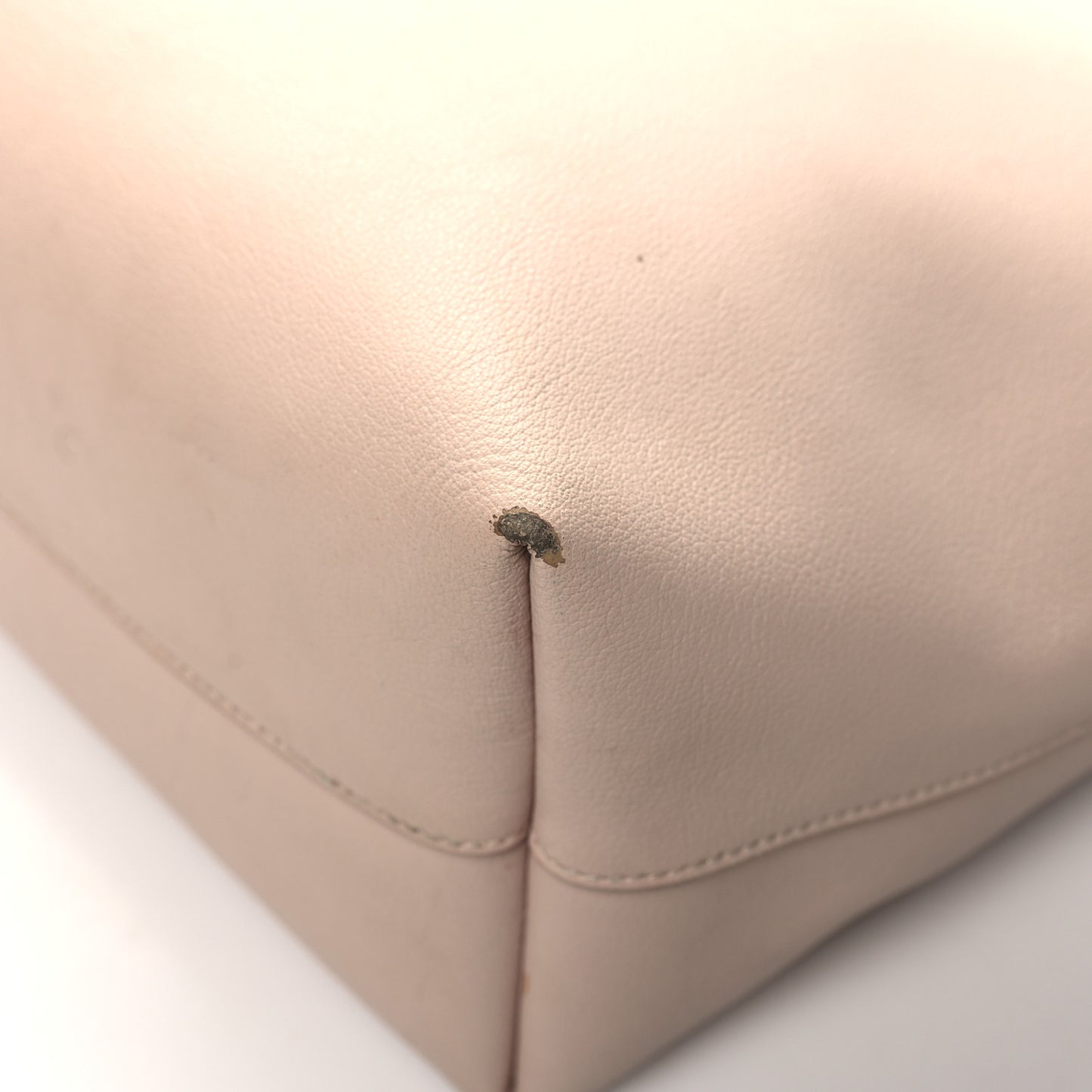Calfskin Large Shopping Tote Pale Blush