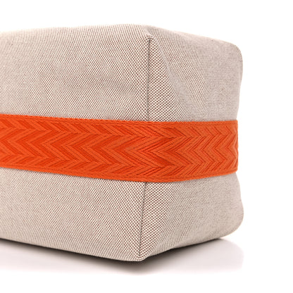 Hermes Canvas Large Bride-A-Brac Pouch Natural Orange 8 of 8