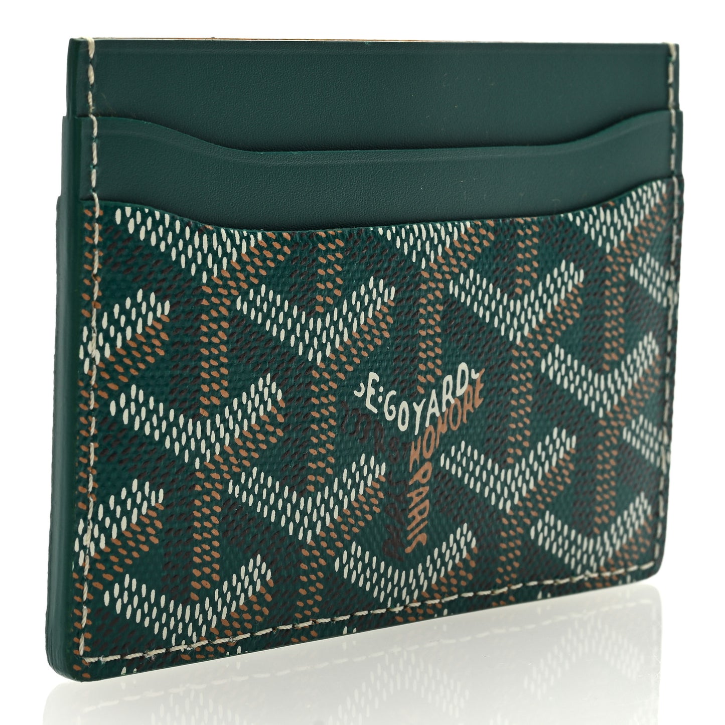 Goyardine Saint Sulpice Card Holder Green