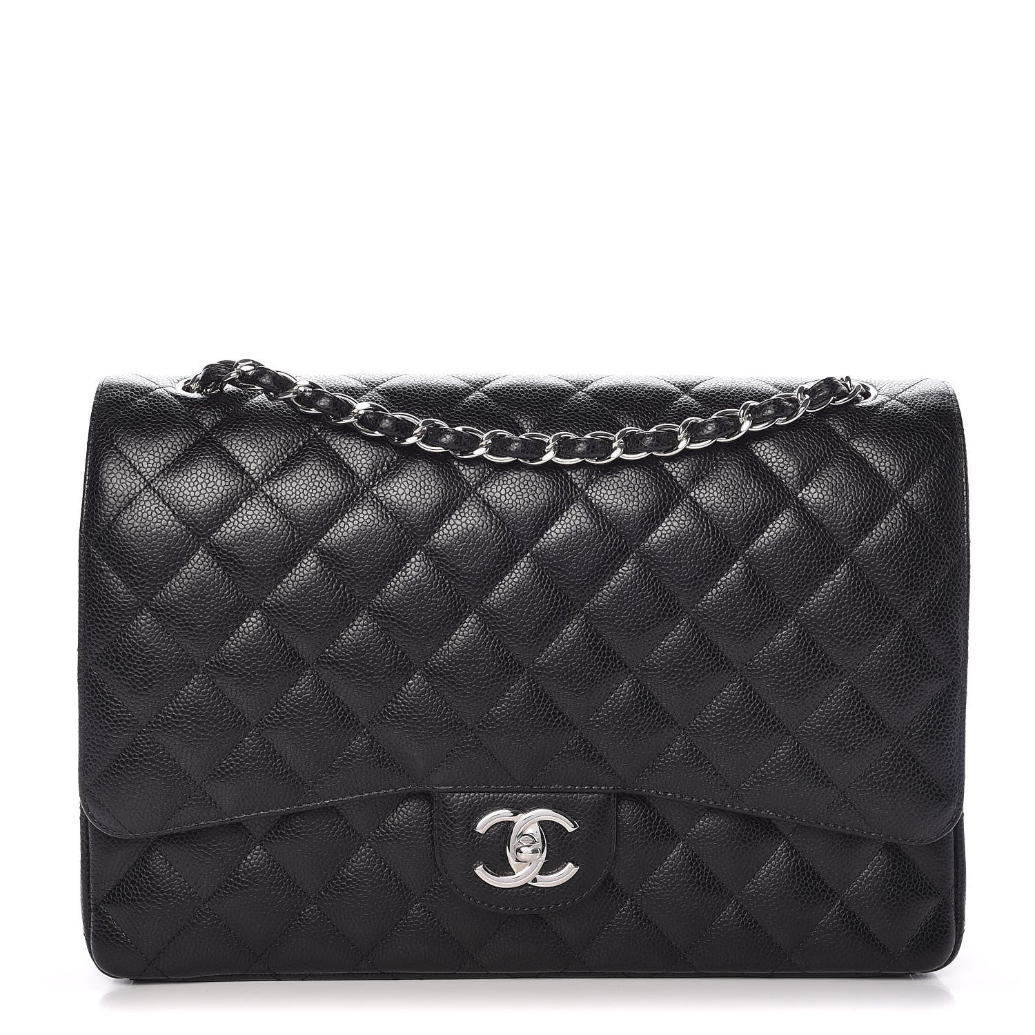 Chanel Caviar Quilted Maxi Double Flap Black 1 of 10