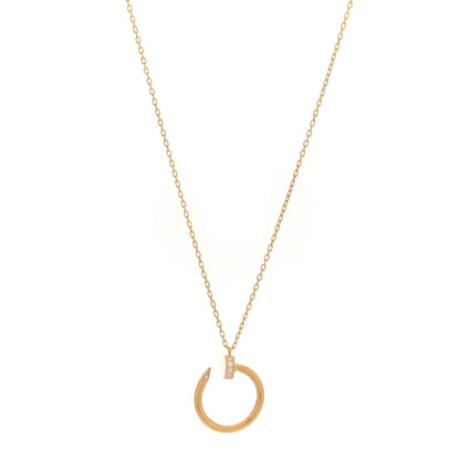 Cartier 18K Yellow Gold Diamond Juste Un Clou Pendant Necklace 1 of 5