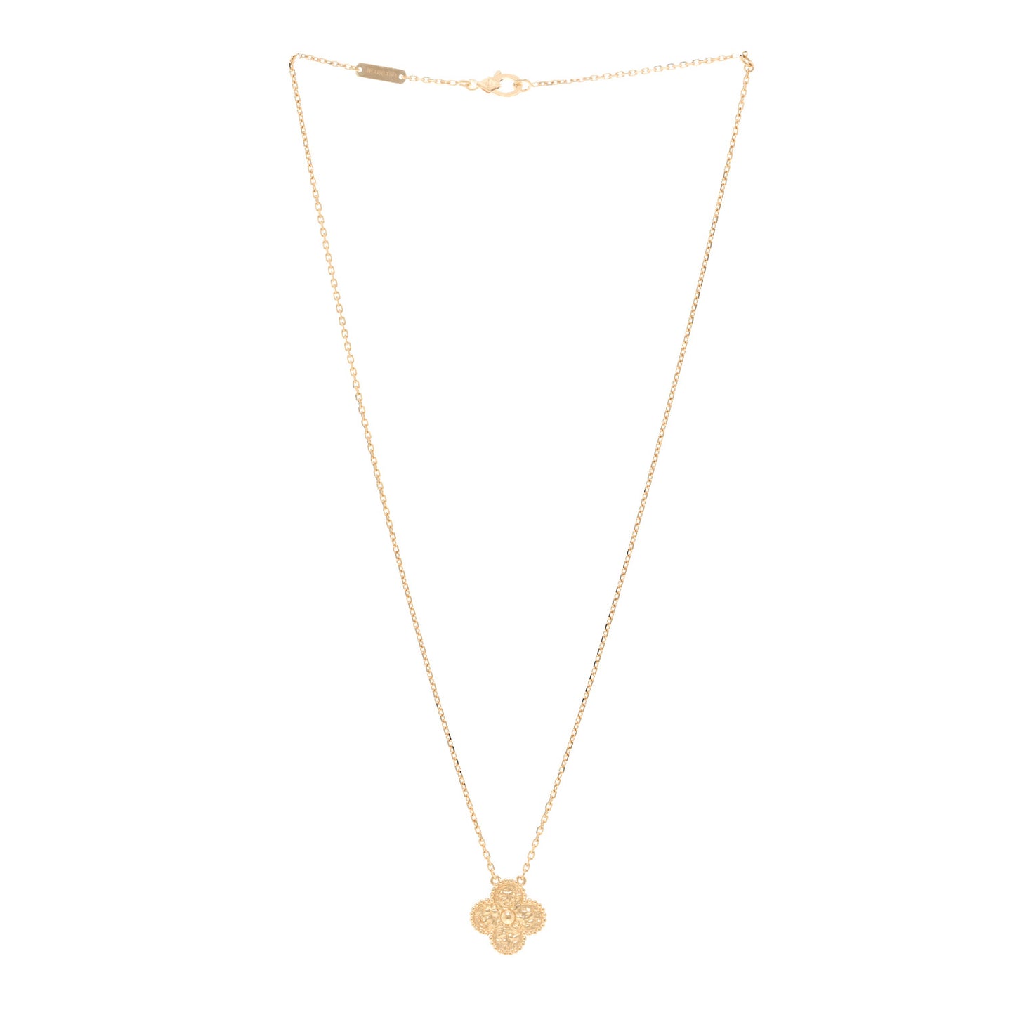 18K Yellow Gold Vintage Alhambra Pendant Necklace