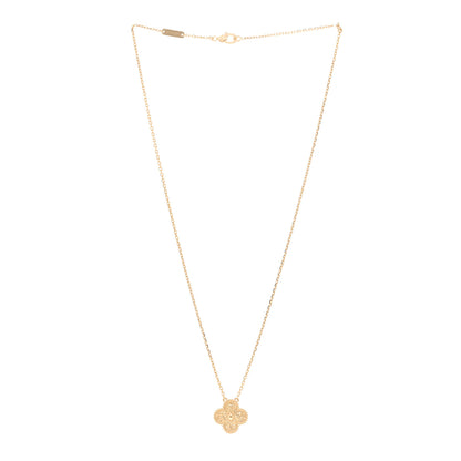 Van Cleef & Arpels 18K Yellow Gold Vintage Alhambra Pendant Necklace 3 of 5