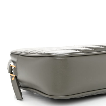 Saint Laurent Calfskin Matelasse Monogram Lou Camera Bag Dark Smog 8 of 9