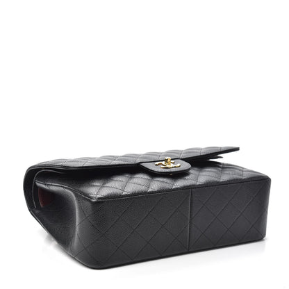 Chanel Caviar Quilted Jumbo Double Flap Black 4 of 9
