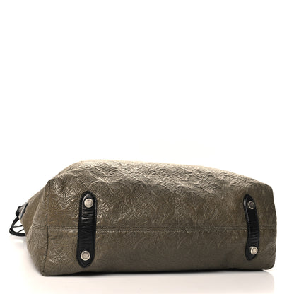 Louis Vuitton Monogram Lambskin Antheia Hobo GM Olive 4 of 9