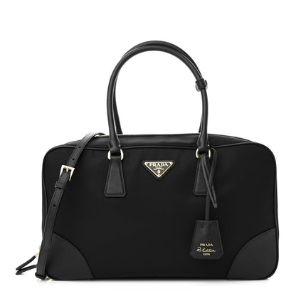 Prada Re-Nylon Saffiano Large Re-Edition 1978 Two Handle Bag Black 1 of 9