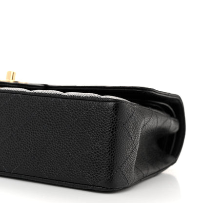 Chanel Caviar Quilted Medium Double Flap Black 10 of 11