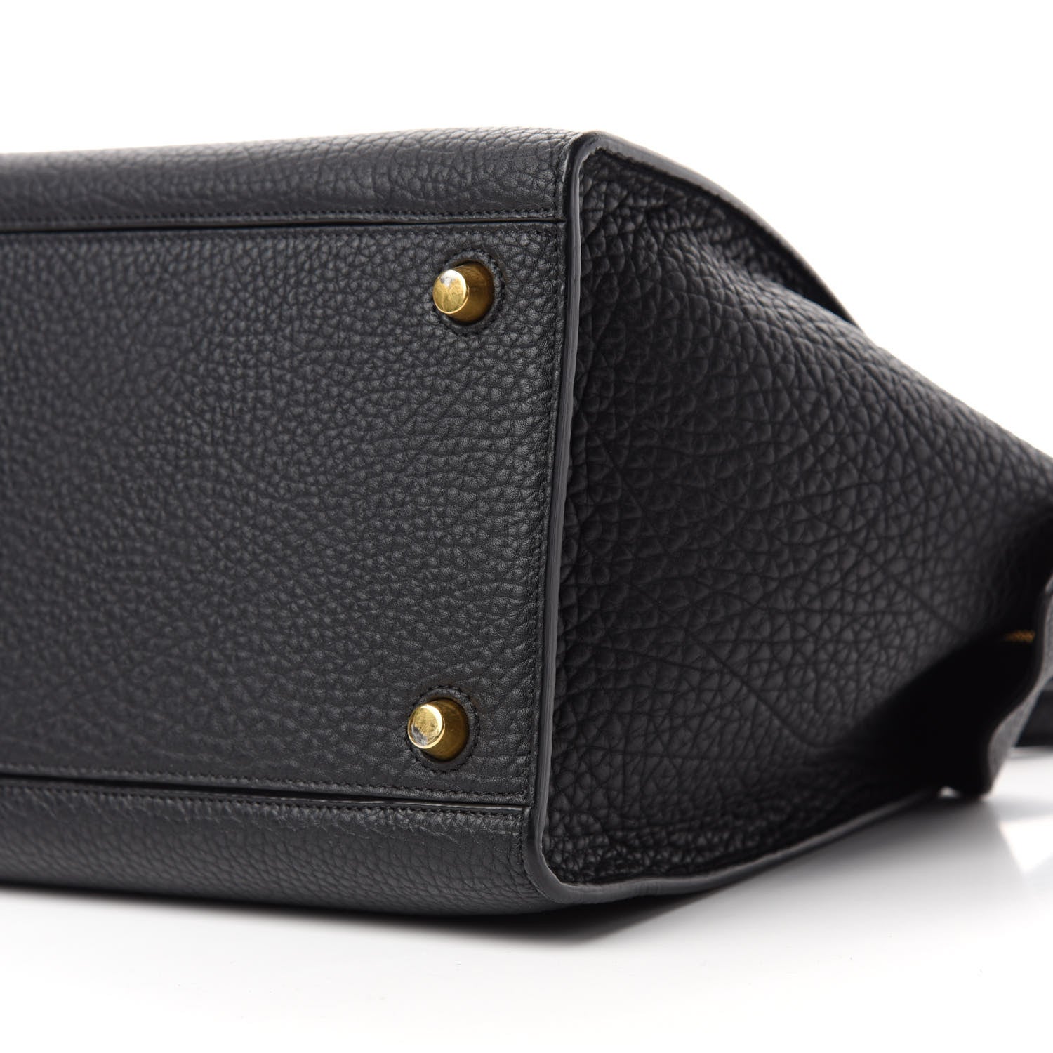 Celine Bullhide Calfskin Small Ring Bag Black 7 of 9