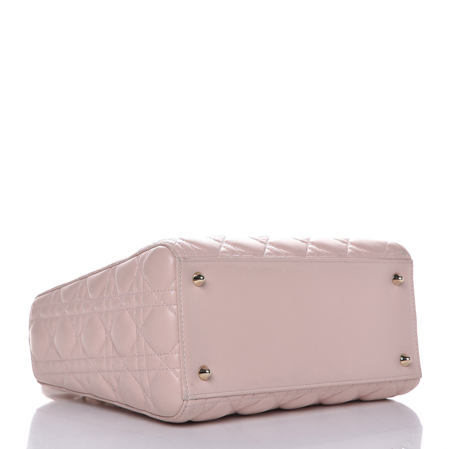Christian Dior Lambskin Cannage Medium Lady Dior Light Pink 4 of 9