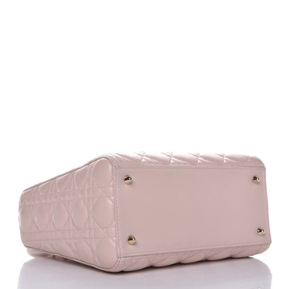 Christian Dior Lambskin Cannage Medium Lady Dior Light Pink 4 of 9