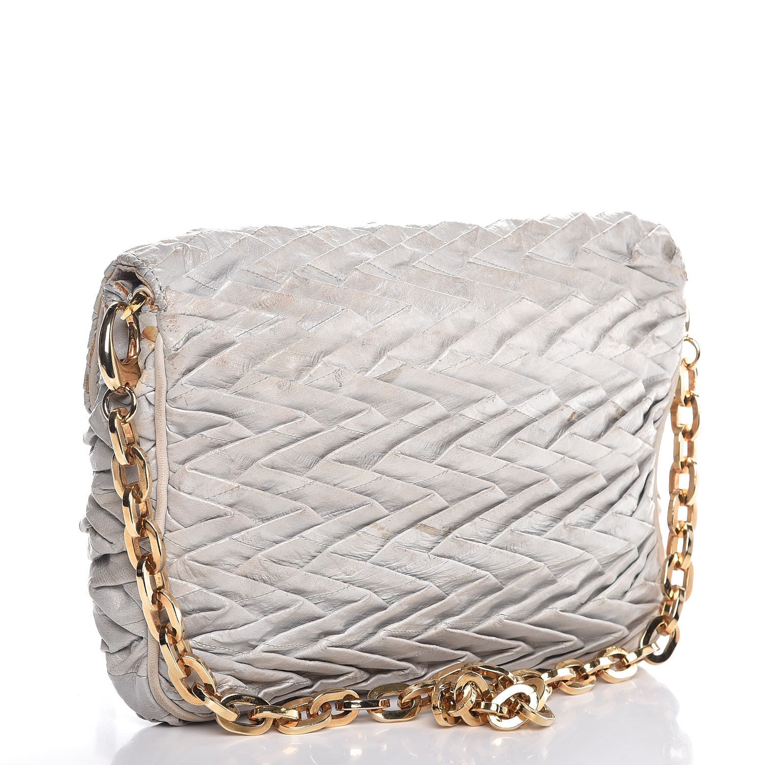 Jimmy Choo Eel Skin Python Carolina Clutch 3 of 12